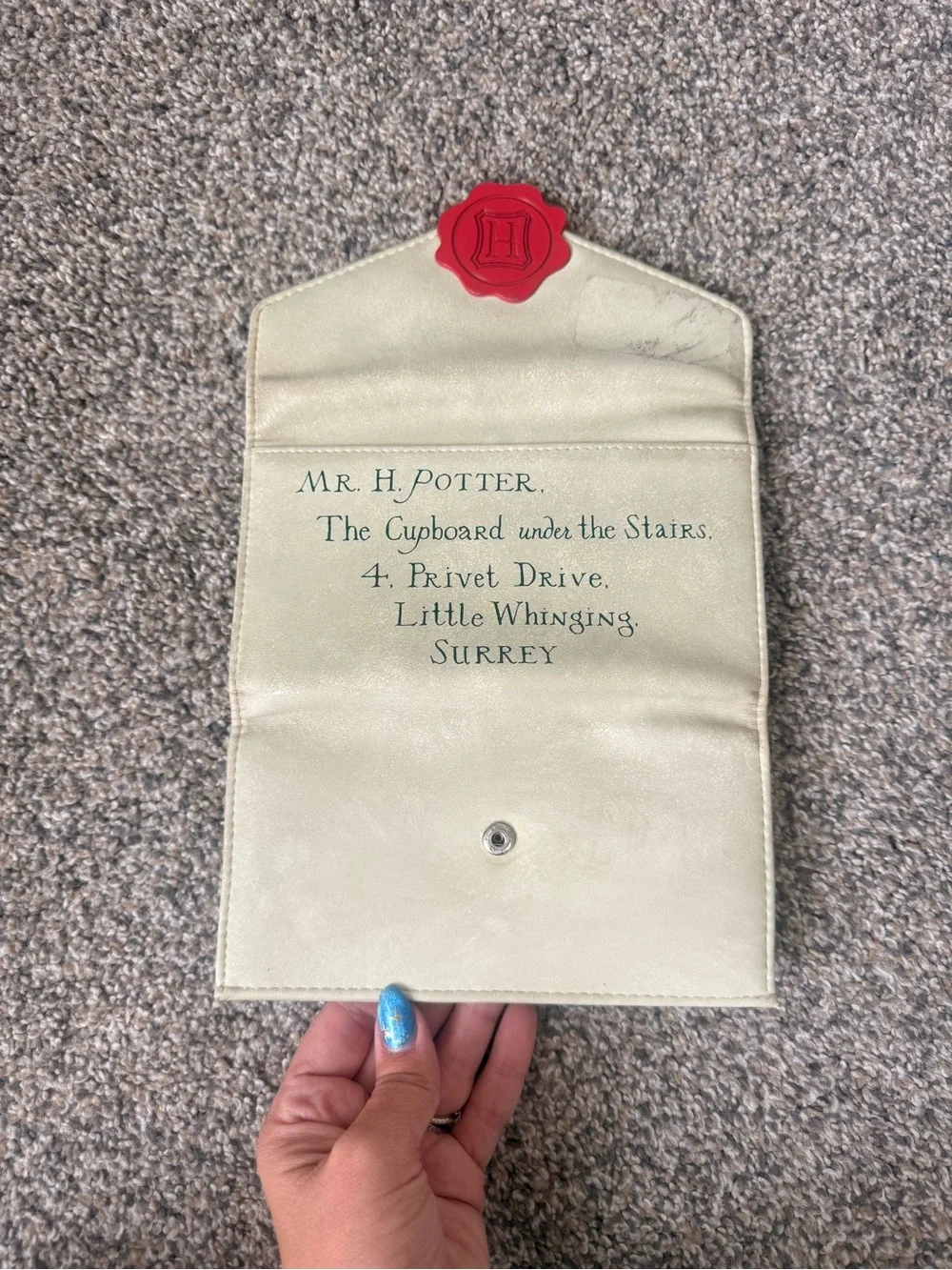 Loungefly Harry Potter Envelope Wallet with Red Seal